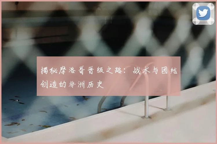 揭秘摩洛哥晋级之路：战术与团结创造的非洲历史